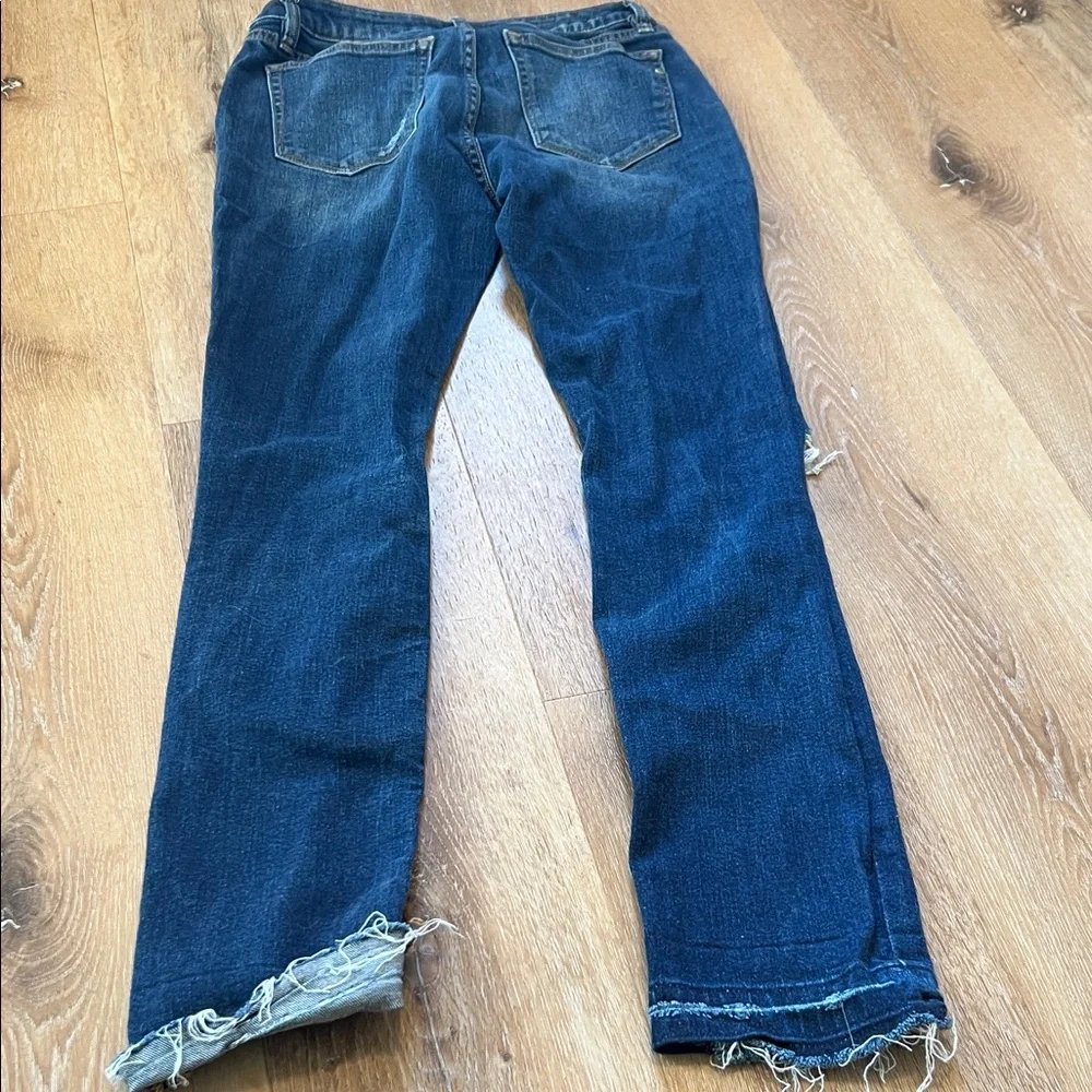 Miss Me Ankle Straight Distressed Blue Jeans Size 27